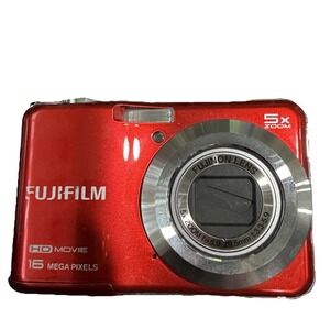 Fujifilm Digital Camera FinePix AX650 16.0MP Red Tested‎ Japan W/case